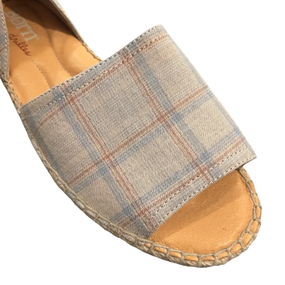 BORN Women's Espadrille Plaid Seak Sandal 10